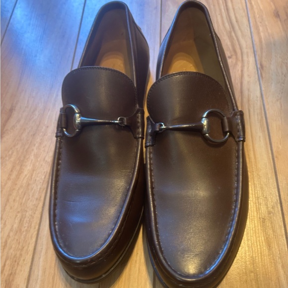 Gucci brown leather silver horsebit - Picture 1 of 7